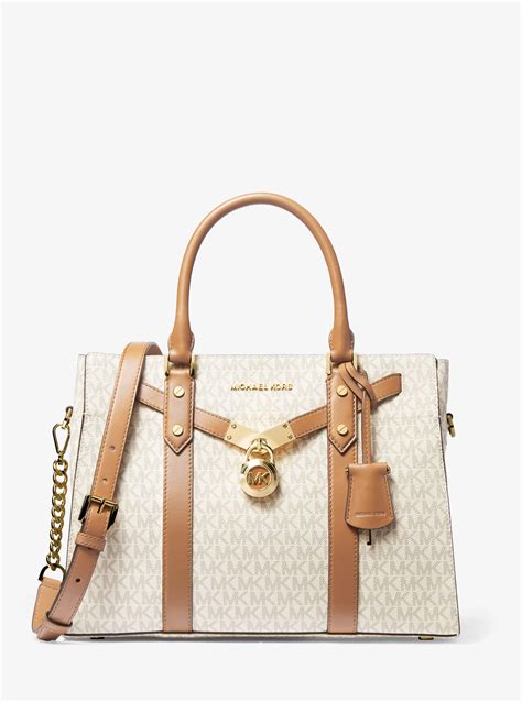 michael kors hamiliton lg zip satchel|Michael Kors hamilton satchel.